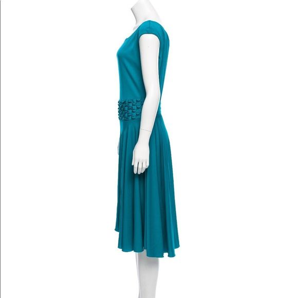 Yves Saint Laurent Teal Dress - Picture 3 of 3